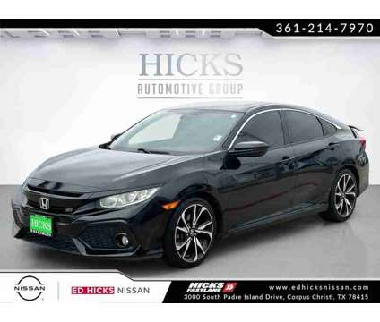 2018UsedHondaUsedCivic SiUsedManual is a Black 2018 Honda Civic Si Car for Sale in Corpus Christi TX