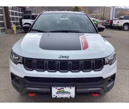 2024 Jeep Compass Trailhawk 4x4 is a White 2024 Jeep Compass Trailhawk SUV in Steamboat Springs CO