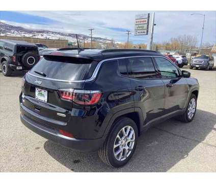 2024 Jeep Compass Latitude Lux FWD is a Black 2024 Jeep Compass Latitude SUV in Steamboat Springs CO