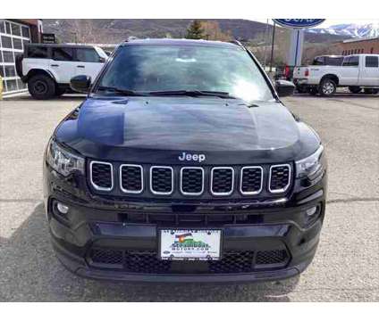 2024 Jeep Compass Latitude Lux FWD is a Black 2024 Jeep Compass Latitude SUV in Steamboat Springs CO