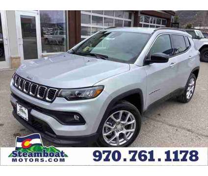 2024 Jeep Compass Latitude Lux FWD is a Silver 2024 Jeep Compass Latitude SUV in Steamboat Springs CO