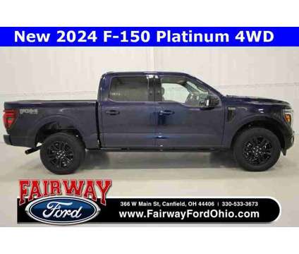 2024 Ford F-150 Platinum is a Blue 2024 Ford F-150 Platinum Truck in Canfield OH