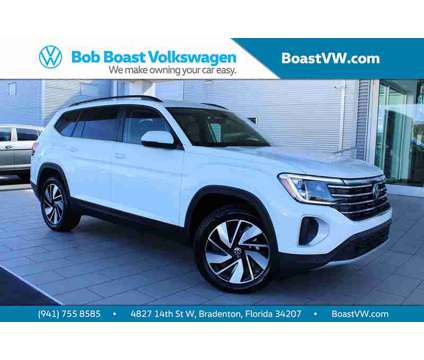 2024 Volkswagen Atlas 2.0T SE w/Technology is a White 2024 Volkswagen Atlas 2.0T SE SUV in Bradenton FL