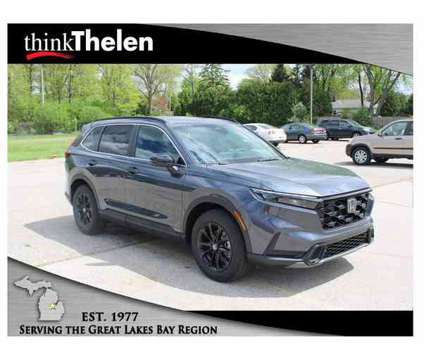 2024 Honda CR-V Hybrid Sport-L is a Grey 2024 Honda CR-V Hybrid in Bay City MI