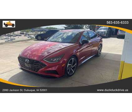 2021 Hyundai Sonata for sale is a Red 2021 Hyundai Sonata Car for Sale in Dubuque IA