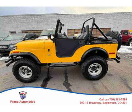 1974 JEEP CJ5 for sale is a Yellow 1974 Jeep CJ-5 Classic Car in Englewood CO