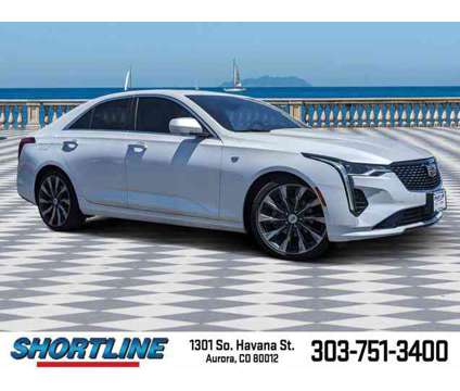 2021 Cadillac CT4 Premium Luxury is a White 2021 Car for Sale in Aurora CO