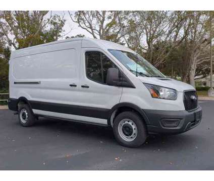 2024 Ford Transit Cargo Van Base Rear-Wheel Drive Medium Roof Van 148 in. WB is a White 2024 Ford Transit Van in Estero FL