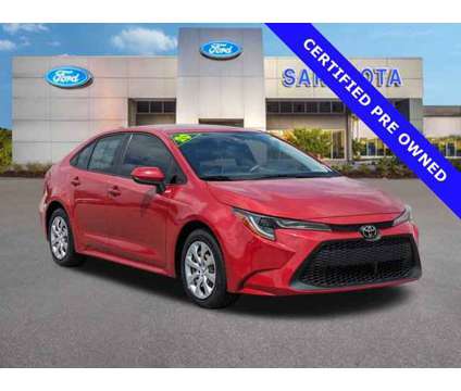 2020 Toyota Corolla LE is a Red 2020 Toyota Corolla LE Car for Sale in Sarasota FL