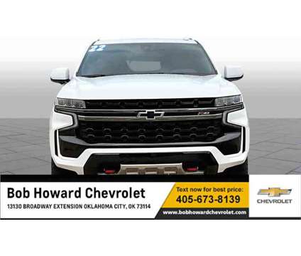 2022UsedChevroletUsedTahoeUsed4WD 4dr is a White 2022 Chevrolet Tahoe Car for Sale in Oklahoma City OK