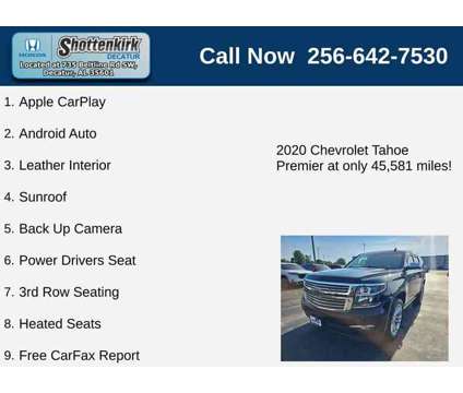 2020UsedChevroletUsedTahoeUsed2WD 4dr is a Black 2020 Chevrolet Tahoe Car for Sale in Decatur AL