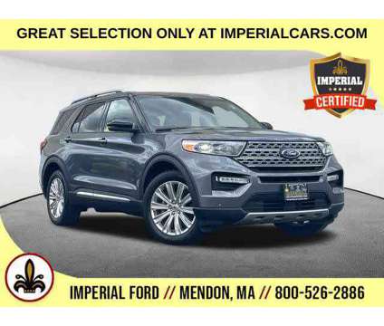2021UsedFordUsedExplorer is a Grey 2021 Ford Explorer Limited SUV in Mendon MA