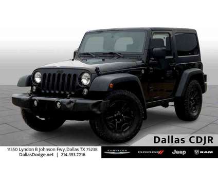 2015UsedJeepUsedWrangler is a Black 2015 Jeep Wrangler Car for Sale in Dallas TX