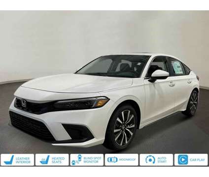 2024 Honda Civic Silver|White, new is a Silver, White 2024 Honda Civic EX-L Hatchback in Union NJ