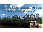 REDUCED! $10,500- 2.0 Acres Spencer, TN Secluded private rural lot with power