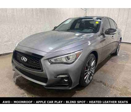 2021 INFINITI Q50 Red Sport 400 MOONROOF is a Grey 2021 Infiniti Q50 Sedan in Saint Charles IL