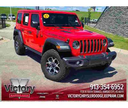 2021 Jeep Wrangler Unlimited Rubicon is a Red 2021 Jeep Wrangler Unlimited Rubicon SUV in Kansas City KS