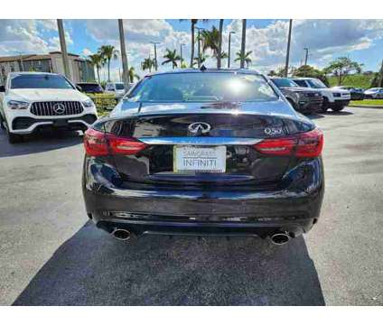 2024 Infiniti Q50 Luxe is a Black 2024 Infiniti Q50 Sedan in Fort Lauderdale FL