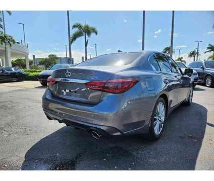 2024 Infiniti Q50 Luxe is a Grey 2024 Infiniti Q50 Sedan in Fort Lauderdale FL