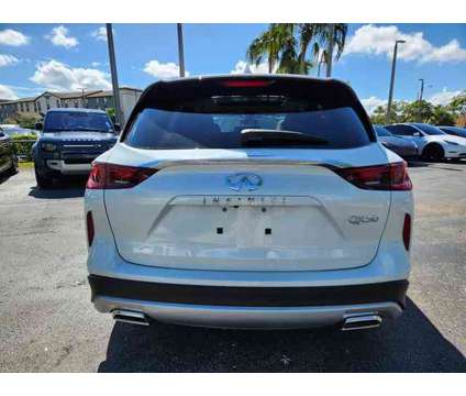 2024 Infiniti Qx50 Luxe is a White 2024 Infiniti QX50 Luxe SUV in Fort Lauderdale FL