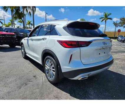 2024 Infiniti Qx50 Luxe is a White 2024 Infiniti QX50 Luxe SUV in Fort Lauderdale FL