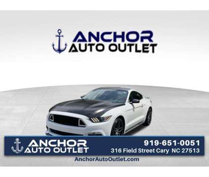 2015 Ford Mustang V6 is a White 2015 Ford Mustang V6 Coupe in Cary NC