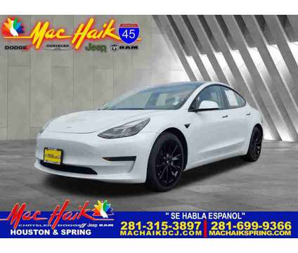 2022UsedTeslaUsedModel 3 is a White 2022 Tesla Model 3 Car for Sale in Houston TX