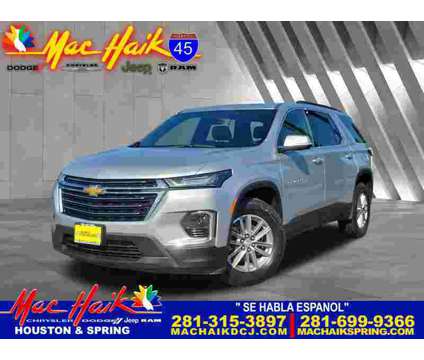 2022UsedChevroletUsedTraverse is a Silver 2022 Chevrolet Traverse Car for Sale in Houston TX