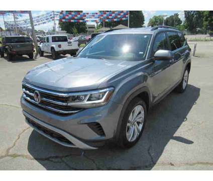 2021UsedVolkswagenUsedAtlas is a Grey, Silver 2021 Volkswagen Atlas Car for Sale in Jefferson City TN