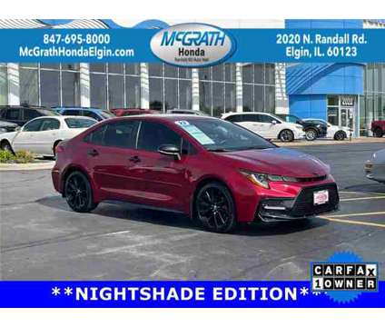 2022 Toyota Corolla SE Nightshade is a Red 2022 Toyota Corolla SE Car for Sale in Elgin IL