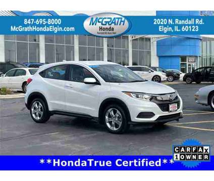 2021 Honda HR-V LX is a Silver, White 2021 Honda HR-V LX Car for Sale in Elgin IL