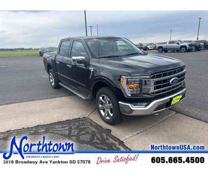 2022 Ford F-150 Lariat is a Black 2022 Ford F-150 Lariat Car for Sale in Yankton SD