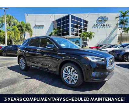 2024 Infiniti Qx50 Luxe is a Black 2024 Infiniti QX50 Luxe SUV in Fort Lauderdale FL