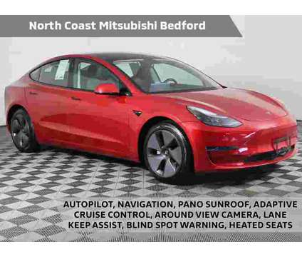 2021 Tesla Model 3 Standard Range Plus is a Red 2021 Tesla Model 3 Sedan in Bedford OH