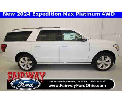 2024 Ford Expedition Max Platinum is a White 2024 Ford Expedition Platinum SUV in Canfield OH