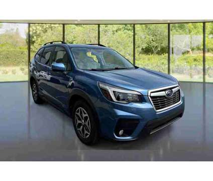 2021 Subaru Forester Premium is a Blue 2021 Subaru Forester 2.5i SUV in Fort Wayne IN