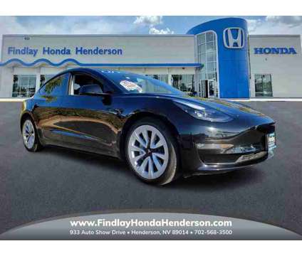 2021 Tesla Model 3 Long Range is a Black 2021 Tesla Model 3 Long Range Sedan in Henderson NV