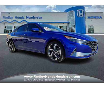 2022 Hyundai Elantra Limited is a Blue 2022 Hyundai Elantra Limited Sedan in Henderson NV