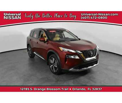 2021 Nissan Rogue Platinum FWD is a Red 2021 Nissan Rogue Station Wagon in Orlando FL