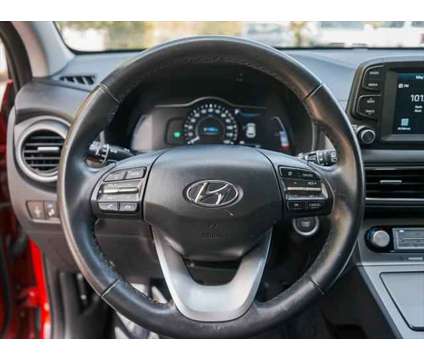 2021 Hyundai Kona Electric SEL is a Red 2021 Hyundai Kona SUV in Lindon UT