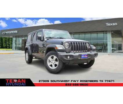 2018 Jeep Wrangler Unlimited Sport S 4x4 is a Grey 2018 Jeep Wrangler Unlimited Sport SUV in Rosenberg TX