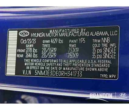 2024 Hyundai Tucson Limited is a Blue 2024 Hyundai Tucson Limited SUV in Tampa FL