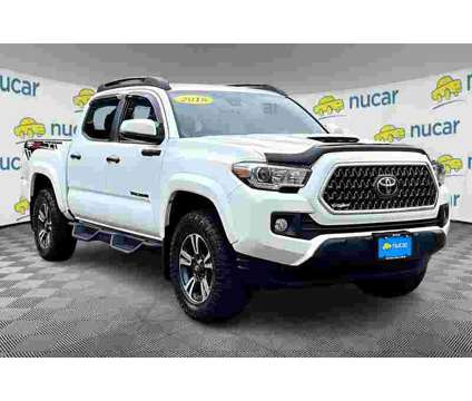 2018UsedToyotaUsedTacoma is a White 2018 Toyota Tacoma Car for Sale in North Attleboro MA