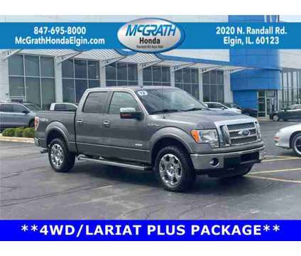 2012 Ford F-150 Lariat is a Grey 2012 Ford F-150 Lariat Car for Sale in Elgin IL