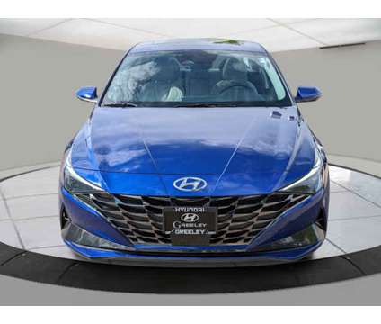 2021 Hyundai Elantra Limited is a Blue 2021 Hyundai Elantra Limited Car for Sale in Greeley CO