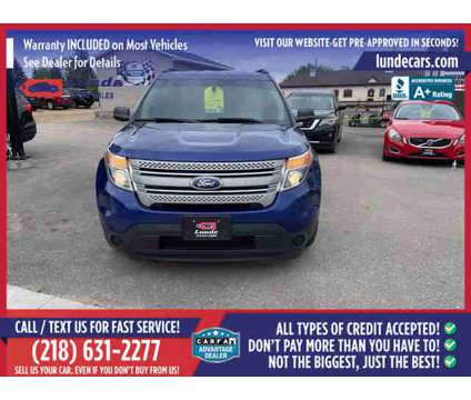 2014 Ford Explorer for sale is a Blue 2014 Ford Explorer Car for Sale in Wadena MN