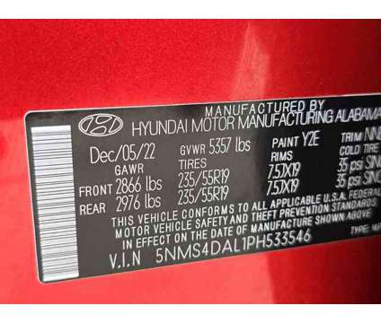 2023 Hyundai Santa Fe Limited is a Red 2023 Hyundai Santa Fe Limited SUV in Jefferson City MO