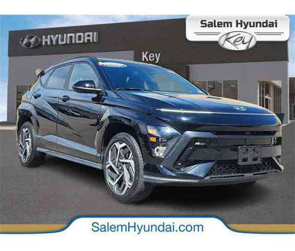 2024 Hyundai Kona N Line is a Black 2024 Hyundai Kona SUV in Salem NH