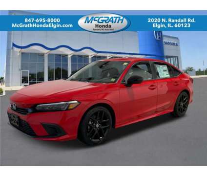 2024 Honda Civic SPORT is a Red 2024 Honda Civic Sport Sedan in Elgin IL