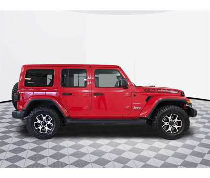 2021 Jeep Wrangler Unlimited Sahara is a Red 2021 Jeep Wrangler Unlimited Sahara SUV in Silver Spring MD